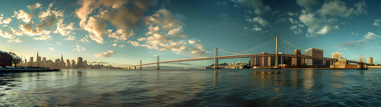 San Francisco Bay Bridge and San Francisco downtown, Generative Ai