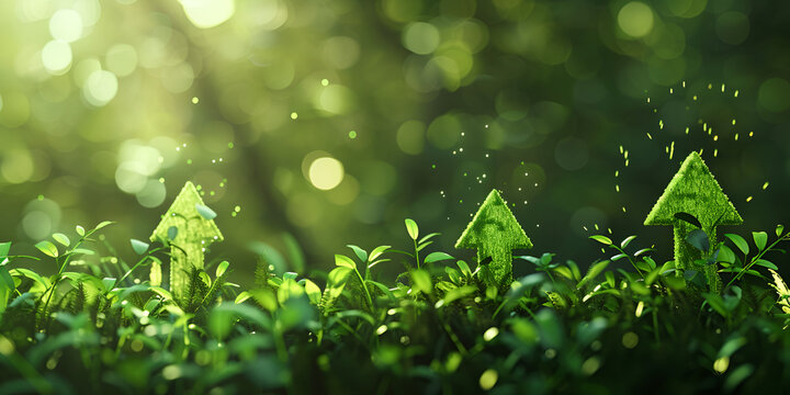  Green Nature on Blur backgroud, Beautiful Nature as Spring Wallpaper, Gold Text Photos