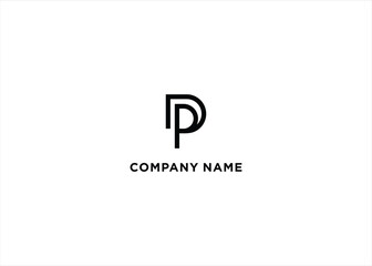 Initial PD Logo Design Vector