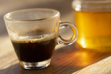 espresso and honey