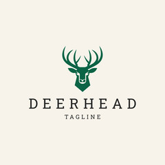 Deer logo vector icon design template
