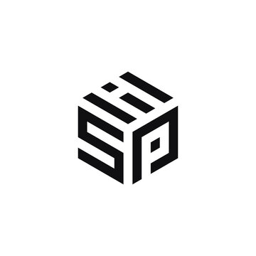 ISP leter   vector  art  icon logo design