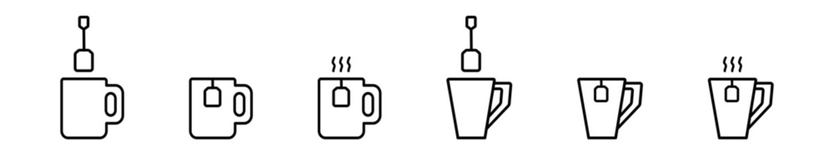 Cup icon illustration. Simple mug symbol. Isolated graphic illustration tea. Beverage. Hot drink icons in vector design flat style