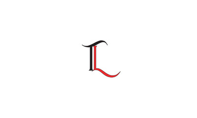 TL, LT, T, L Abstract Letters Logo Monogram