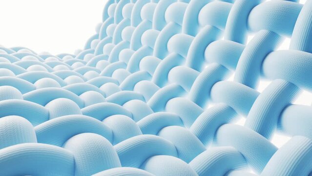 Wave cloth with microscopic detail, 3d rendering.