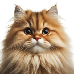 Adorable and furry persian cat. AI generated