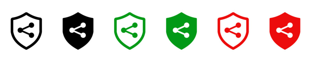 Shield icon illustration. Simple safety vector symbol. Modern secure set symbol. Private and protect. Defense icon in vector design style
