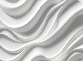 Obraz na płótnie Canvas 3D illustration white seamless pattern waves light and shadow. Wall decorative panel
