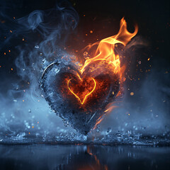 A warm fire melts a cold heart
 - obrazy, fototapety, plakaty