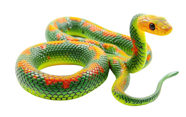 Resin Snake Replica isolated on transparent Background
