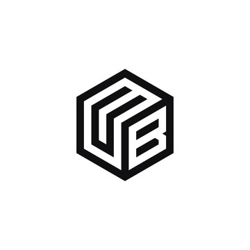 UB leter   vector  art  icon logo design