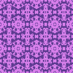 Blue and white watercolor ornament painted with watercolor on paper.