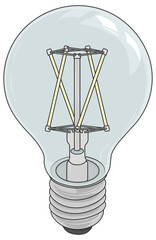 vector light bulb without background