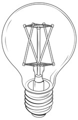 vector light bulb without background