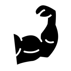 Fototapeta premium Muscle glyph icon