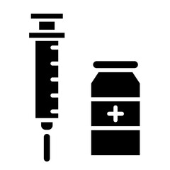 Vaccine glyph icon