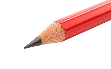 Cherry Red Pencil isolated on transparent Background - Powered by Adobe