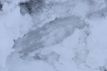 uneven snow texture