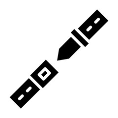 Belt glyph icon