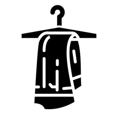 Towel glyph icon
