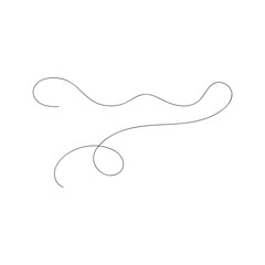 Squiggle line vector design element
