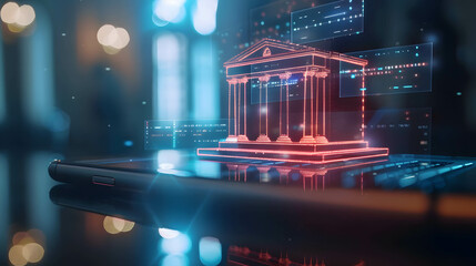 Virtual bank or online banking, virtual bank operate entirely online, providing customers with digital financial services without physical branches