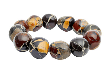 Bracelet made of Septarian stone isolated on transparent Background