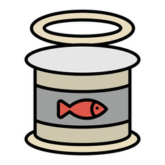  Tuna line filled icon