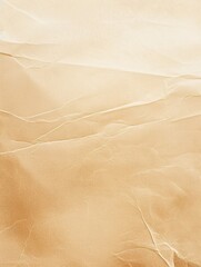 Close-Up of Crinkled Beige Paper Texture