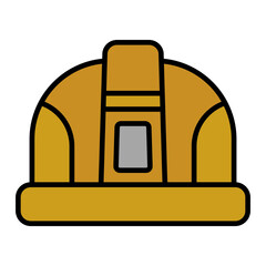   Helmet line filled icon