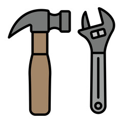   Tools line filled icon