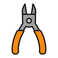   Wire cutter line filled icon