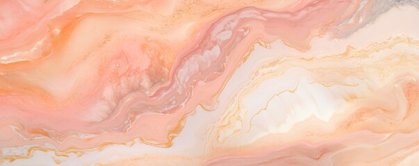 Abstract peach fuzz marbleized stone marble granite texture background panorama banner marbled,...
