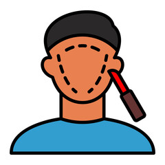   Plastic Surgery line filled icon