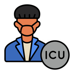   Intensivist line filled icon