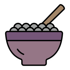   Cereals line filled icon