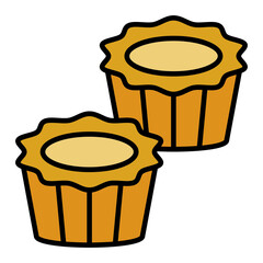   Tart line filled icon