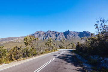 Gordon River Road Landscape in Tasmania Australia