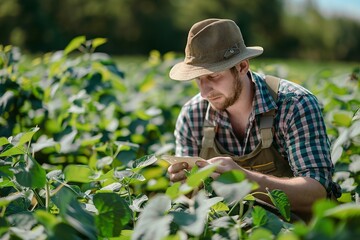 Agricultural Engineer in Soybean Field Analysis

