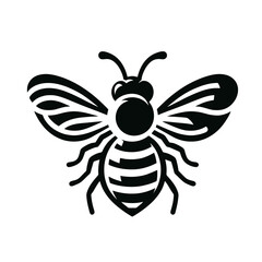 Obraz premium Bee isolated vector illustration