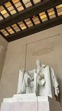 The Lincoln Memorial is a U.S. national memorial built to honor the 16th president of the United States, Abraham Lincoln. It is on the western end of the National Mall in Washington, D.C