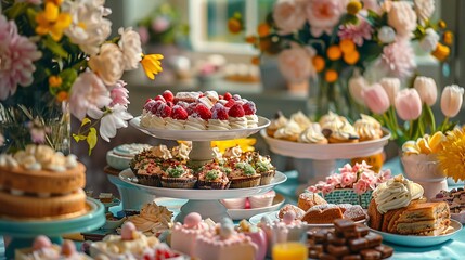 Easter Family Gathering: Brunch in Soft Daylight

