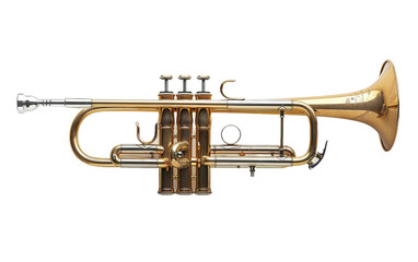 Trumpeting Musical Expression On Transparent Background.