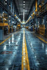 This factory provides on-demand manufacturing services for a fast-paced market, reducing waste and meeting customer needs. - obrazy, fototapety, plakaty