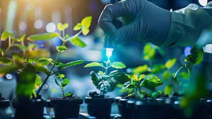 Biotechnology Breakthroughs: From gene editing technologies to biological implants, new inventions in biotechnology are revolutionizing fields such as medicine and agriculture. - obrazy, fototapety, plakaty