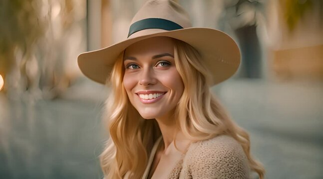 portrait of a woman in a cowboy hat