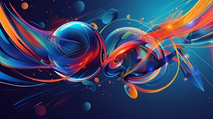 エレクトロニック・ミュージックの抽象的なイメージ