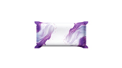 Wet wipes pouch mockup cut out. Isolated wet wipes on transparent background