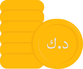 Obraz premium Kuwaiti Dinar Stack