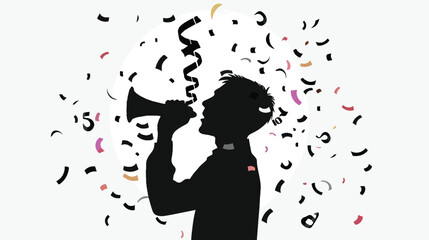 Naklejka premium Party whistle icon isolated on white background sillo